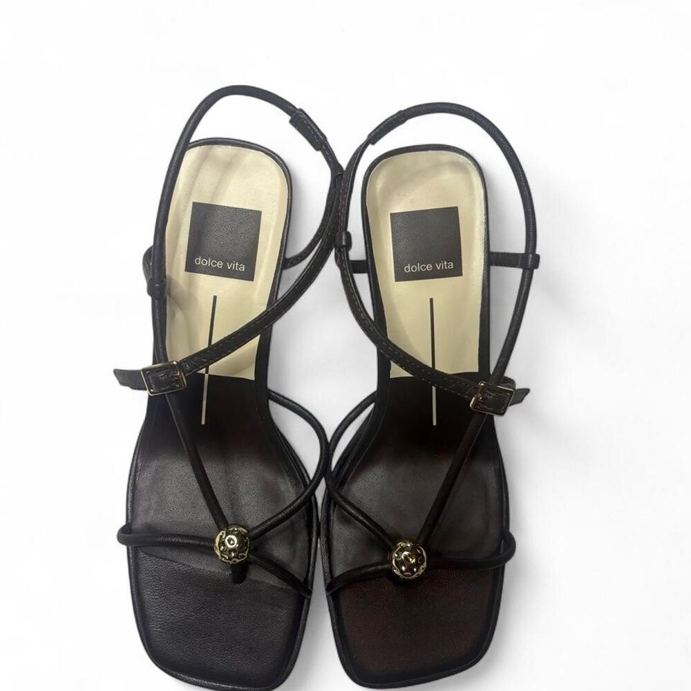 Dolce-vita Women's Black and Brown Sandals - Picture 1 of 4